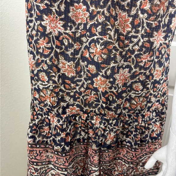 VERONICA BEARD
Leanna Sleeveless Ruffle Minidress In Moonlit Ocean Multi Small. - Picture 13 of 17